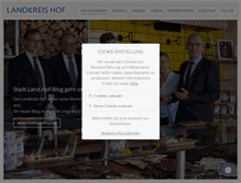 Tablet Screenshot of landkreis-hof.de